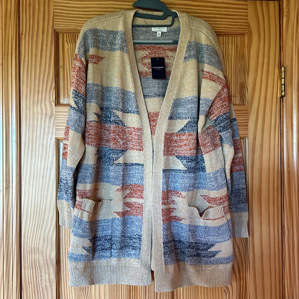 Lucky Brand women’s open front sweater NWT size Large - Picture 1 of 10
